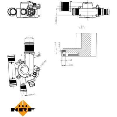 NRF Modell 725011 - Thermostat für Auto NRF Modell 725011 - Thermostat für Auto