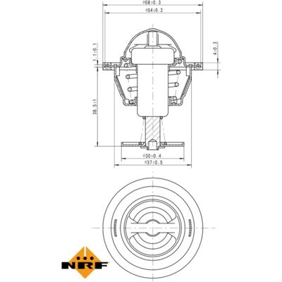 NRF 725083 Wasserthermostat für Hyundai H-1 Van, Galloper 2 - Thermostat NRF 725083 Wasserthermostat für Hyundai H-1 Van, Galloper 2 - Thermostat