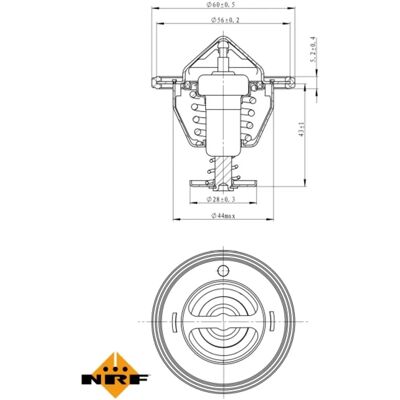 NRF 725088 Veden termostaatti - 86°C - Helppo asentaa - Renault, Nissan NRF 725088 Veden termostaatti - 86°C - Helppo asentaa - Renault, Nissan