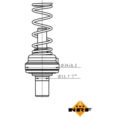 NRF 725195 Thermostat - Wasser, Ohne Gehäuse - VW Golf, Passat, Audi A3 NRF 725195 Thermostat - Wasser, Ohne Gehäuse - VW Golf, Passat, Audi A3