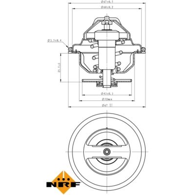 NRF 725197 Flüssigkeitskühlungs-Thermostat - Thermostat NRF 725197 Flüssigkeitskühlungs-Thermostat - Thermostat