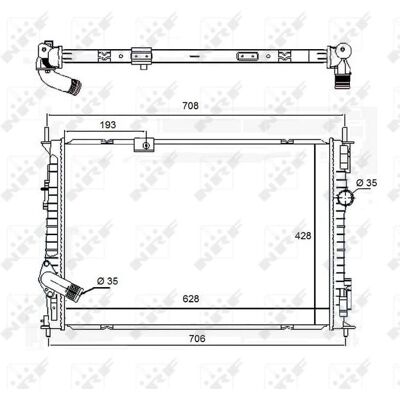 Nissan Qashqai Aluminium Radiator - Radiator Nissan Qashqai Aluminium Radiator - Radiator