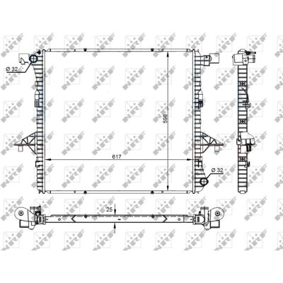 NRF 620 581 23 Aluminium Kühler - Motorkühler NRF 620 581 23 Aluminium Kühler - Motorkühler