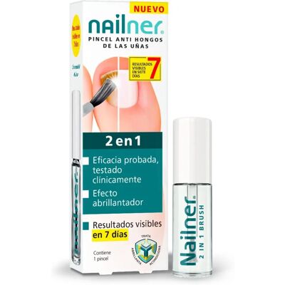 Nailner Brosse 2 en 1 Antifongique pour Ongles - Traitement Fongique Nailner Brosse 2 en 1 Antifongique pour Ongles - Traitement Fongique