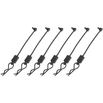 Team Corally - C-00180-614 - Zwart - 6 stuks - Accessoires Team Corally - C-00180-614 - Zwart - 6 stuks - Accessoires