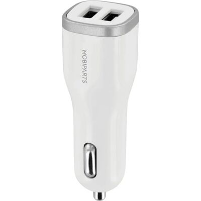Mobiparts MP-37529 Auto-Lader - Doppel USB Weiß Mobiparts MP-37529 Auto-Lader - Doppel USB Weiß