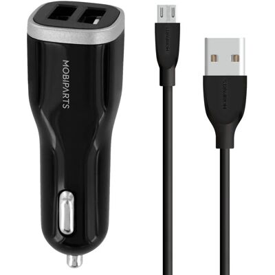 Chargeur voiture Mobiparts MP-37533 USB Double - Auto - Publicité Chargeur voiture Mobiparts MP-37533 USB Double - Auto - Publicité