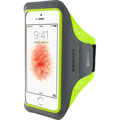 Mobiparts iPhone 5/5S/SE Neon Green Sport Armband - Hülle Mobiparts iPhone 5/5S/SE Neon Green Sport Armband - Hülle