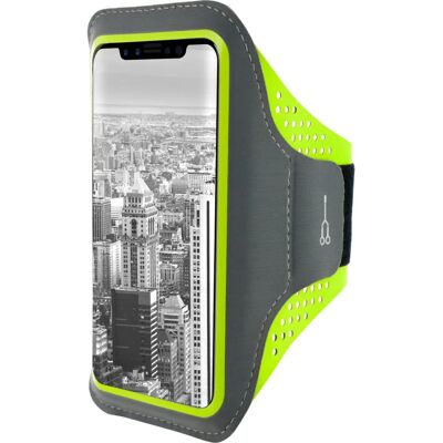 Mobiparts Apple iPhone X/XS Neon Green Sportarmband - Handyhülle Mobiparts Apple iPhone X/XS Neon Green Sportarmband - Handyhülle