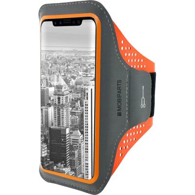 Mobiparts Brassard Sport Neon Orange pour iPhone X/XS - Étui Téléphone - Publicité Mobiparts Brassard Sport Neon Orange pour iPhone X/XS - Étui Téléphone - Publicité