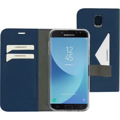 Mobiparts Classic Wallet Hülle Samsung Galaxy J7 (2017) Blau - Handyhülle Mobiparts Classic Wallet Hülle Samsung Galaxy J7 (2017) Blau - Handyhülle