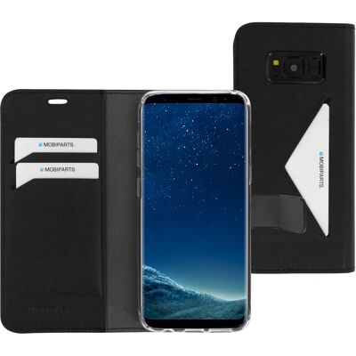 Mobiparts Classic Wallet Hülle Samsung Galaxy S8 Schwarz - Handyhülle Mobiparts Classic Wallet Hülle Samsung Galaxy S8 Schwarz - Handyhülle