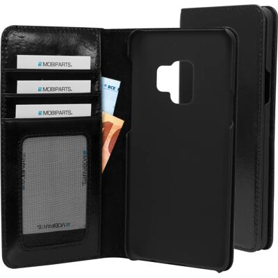 Mobiparts S9 Brieftasche Hülle Jade Black - Handyhülle Mobiparts S9 Brieftasche Hülle Jade Black - Handyhülle