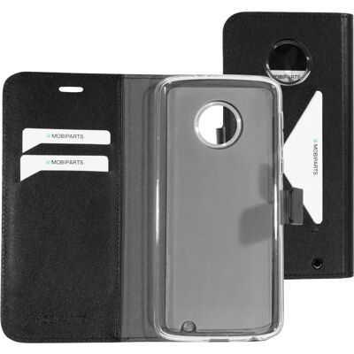 Mobiparts Classic Wallet Hülle Motorola Moto G6 Plus Schwarz - Handyhülle Mobiparts Classic Wallet Hülle Motorola Moto G6 Plus Schwarz - Handyhülle