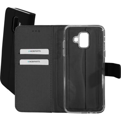 Mobiparts Premium Wallet Handyhülle - Samsung Galaxy A6 (2018) - Schwarz Mobiparts Premium Wallet Handyhülle - Samsung Galaxy A6 (2018) - Schwarz