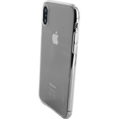 Coque transparente Mobiparts pour iPhone X/XS protection contre les chocs - Publicité Coque transparente Mobiparts pour iPhone X/XS protection contre les chocs - Publicité