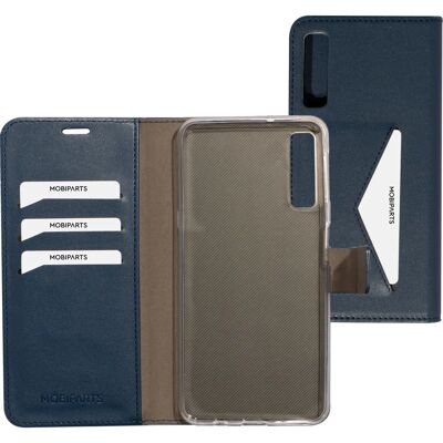 Coque portefeuille classique Mobiparts Samsung Galaxy A7 (2018) Bleue - Publicité Coque portefeuille classique Mobiparts Samsung Galaxy A7 (2018) Bleue - Publicité