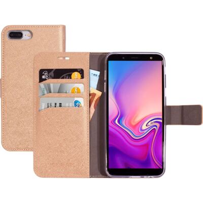 Étui portefeuille Saffiano Mobiparts Samsung Galaxy J6 (2018) Cuivre - Coque de téléphone - Publicité Étui portefeuille Saffiano Mobiparts Samsung Galaxy J6 (2018) Cuivre - Coque de téléphone - Publicité