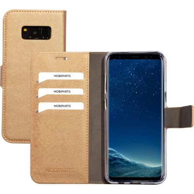 Mobiparts Saffiano Portefeuille Étui Galaxy S8 - Coque téléphone Mobiparts Saffiano Portefeuille Étui Galaxy S8 - Coque téléphone
