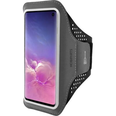 Mobiparts Samsung Galaxy S10 Schwarz Sportarmband Mobiparts Samsung Galaxy S10 Schwarz Sportarmband