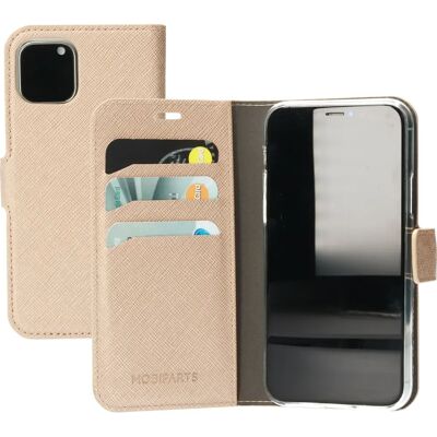 Mobiparts Saffiano Wallet Hülle Apple iPhone 11 Pro Kupfer - Handyhülle Mobiparts Saffiano Wallet Hülle Apple iPhone 11 Pro Kupfer - Handyhülle