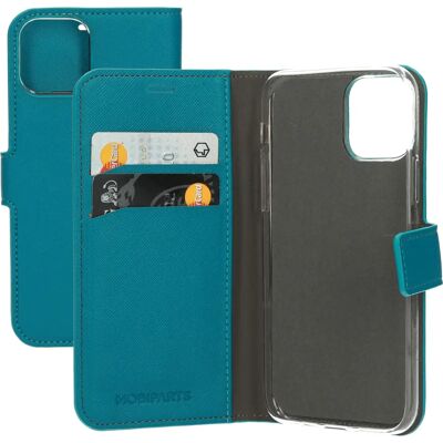 Mobiparts Saffiano Wallet iPhone 11 Pro Türkis - Handyhülle Mobiparts Saffiano Wallet iPhone 11 Pro Türkis - Handyhülle