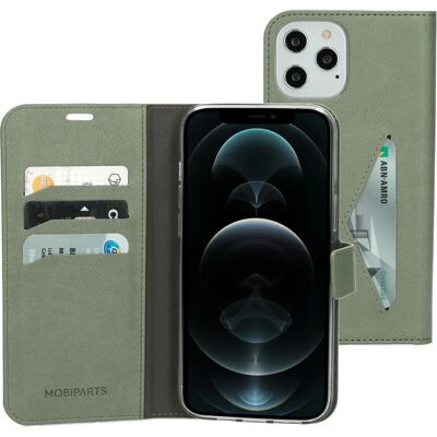 Mobiparts portefeuille pour iPhone 12 Pro Max Vert Pierre - Publicité Mobiparts portefeuille pour iPhone 12 Pro Max Vert Pierre - Publicité