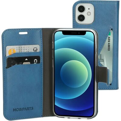 Mobiparts iPhone 12 Mini Steel Blue Brieftasche Mobiparts iPhone 12 Mini Steel Blue Brieftasche