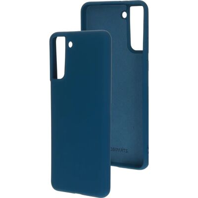 Mobiparts Coque en Silicone pour Samsung Galaxy S21 Plus Bleu-Myrtille - Étui Téléphone - Publicité Mobiparts Coque en Silicone pour Samsung Galaxy S21 Plus Bleu-Myrtille - Étui Téléphone - Publicité