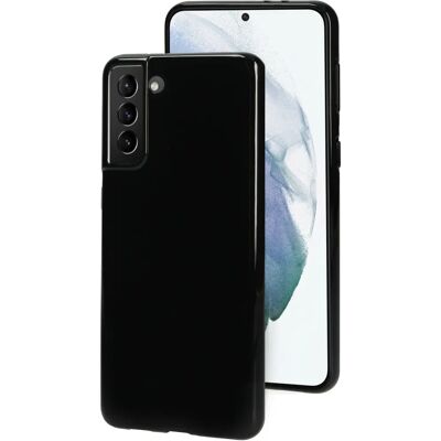 Mobiparts Classic Samsung Galaxy S21 Plus Schwarz - Handyhülle Mobiparts Classic Samsung Galaxy S21 Plus Schwarz - Handyhülle