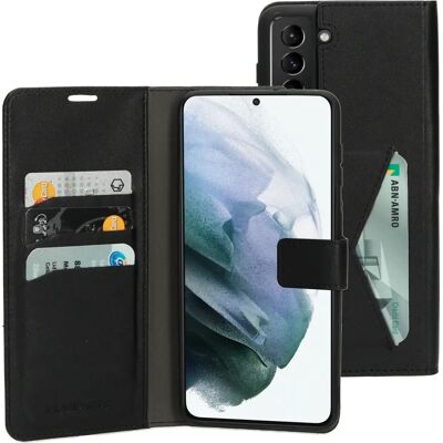 Mobiparts Classic Wallet Hülle Samsung Galaxy S21 Plus Schwarz - Handyhülle Mobiparts Classic Wallet Hülle Samsung Galaxy S21 Plus Schwarz - Handyhülle