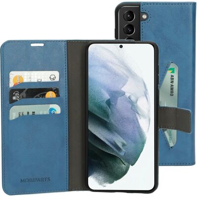 Mobiparts Classic Wallet Case Samsung Galaxy S21 Plus Stahlblau - Handyhülle Mobiparts Classic Wallet Case Samsung Galaxy S21 Plus Stahlblau - Handyhülle