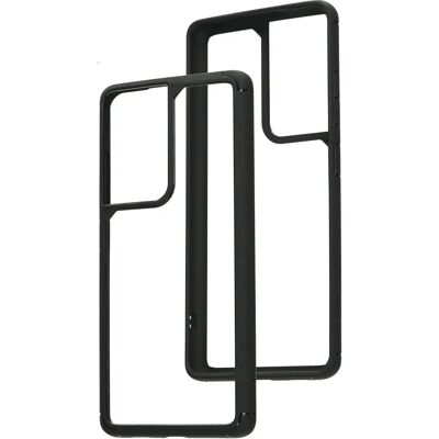 Mobiparts Rugged Schwarzes Case für Galaxy S21 Ultra - Hülle Mobiparts Rugged Schwarzes Case für Galaxy S21 Ultra - Hülle