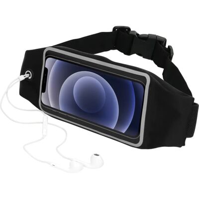 Mobiparts Ceinture Sport Noire pour iPhone 12 Mini - Étui téléphone Mobiparts Ceinture Sport Noire pour iPhone 12 Mini - Étui téléphone