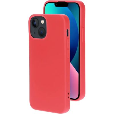Coque en silicone Mobiparts Apple iPhone 13 Mini Rouge Écarlate - Étui - Publicité Coque en silicone Mobiparts Apple iPhone 13 Mini Rouge Écarlate - Étui - Publicité