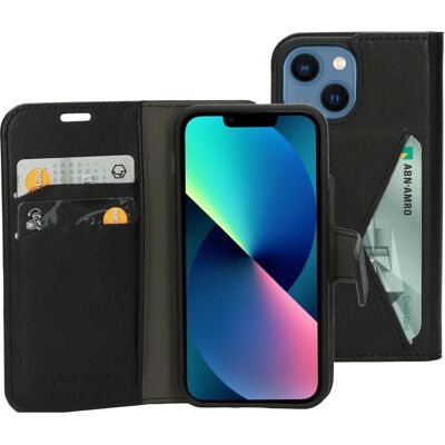 Étui portefeuille Mobiparts pour iPhone 12 Mini/13 Mini Noir - Publicité Étui portefeuille Mobiparts pour iPhone 12 Mini/13 Mini Noir - Publicité