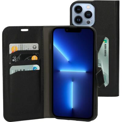 Mobiparts Apple iPhone 13 Pro Max Schwarze Brieftasche - Handyhülle Mobiparts Apple iPhone 13 Pro Max Schwarze Brieftasche - Handyhülle