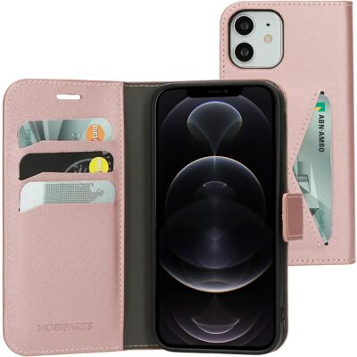 Mobiparts Étui Porte-monnaie Rose pour iPhone 12/12 Pro - Coque de Téléphone - Publicité Mobiparts Étui Porte-monnaie Rose pour iPhone 12/12 Pro - Coque de Téléphone - Publicité