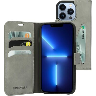Coque portefeuille classique Mobiparts pour iPhone 13 Pro Gris Granit - Étui - Publicité Coque portefeuille classique Mobiparts pour iPhone 13 Pro Gris Granit - Étui - Publicité