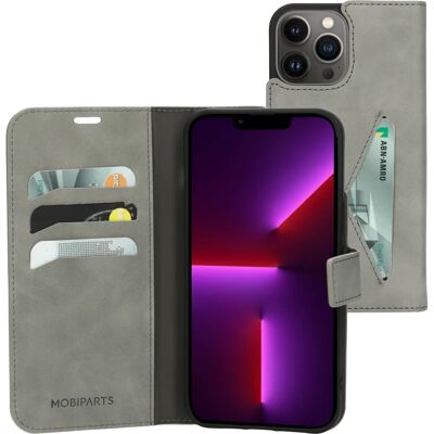 Mobiparts Classic Wallet Case Apple iPhone 13 Pro Max Granite Grey - Handytasche Mobiparts Classic Wallet Case Apple iPhone 13 Pro Max Granite Grey - Handytasche