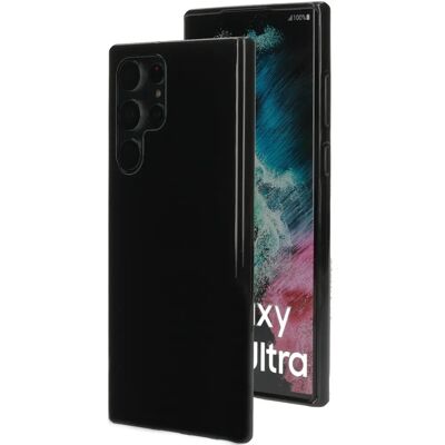 Mobiparts Classic TPU Hülle Samsung Galaxy S22 Ultra Schwarz - Handyhülle Mobiparts Classic TPU Hülle Samsung Galaxy S22 Ultra Schwarz - Handyhülle