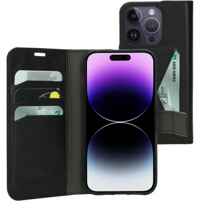 Mobiparts iPhone 14 Pro Schwarze Brieftasche Hülle Mobiparts iPhone 14 Pro Schwarze Brieftasche Hülle