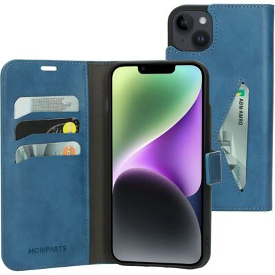 Mobiparts Steel Blue Geldbörse Hülle für iPhone 14 Plus Mobiparts Steel Blue Geldbörse Hülle für iPhone 14 Plus
