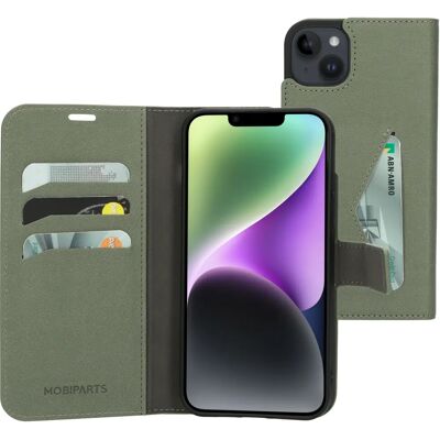 Mobiparts iPhone 14 Plus Stone Green Brieftasche - Handyhülle Mobiparts iPhone 14 Plus Stone Green Brieftasche - Handyhülle