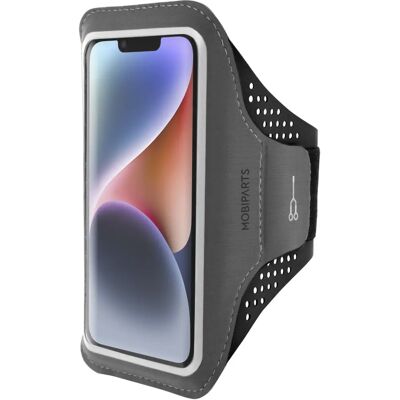Mobiparts Apple iPhone 14 Schwarzes Sportarmband - Handyhülle Mobiparts Apple iPhone 14 Schwarzes Sportarmband - Handyhülle