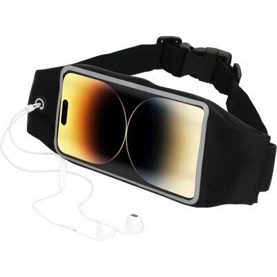 Mobiparts Apple iPhone 14 Pro Max Schwarzer Sportgürtel Mobiparts Apple iPhone 14 Pro Max Schwarzer Sportgürtel