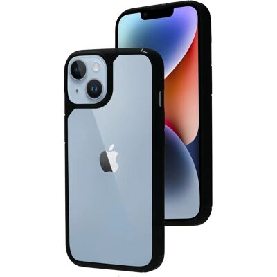 Mobiparts iPhone 14 Robust Klarsichthülle - Schwarz Mobiparts iPhone 14 Robust Klarsichthülle - Schwarz