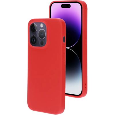 Coque en silicone Scarlet Red pour iPhone 14 Pro - Étui téléphone - Publicité Coque en silicone Scarlet Red pour iPhone 14 Pro - Étui téléphone - Publicité