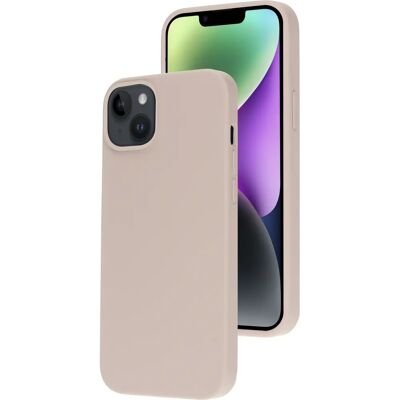 Coque en silicone Mobiparts iPhone 14 Plus Rose - Publicité Coque en silicone Mobiparts iPhone 14 Plus Rose - Publicité