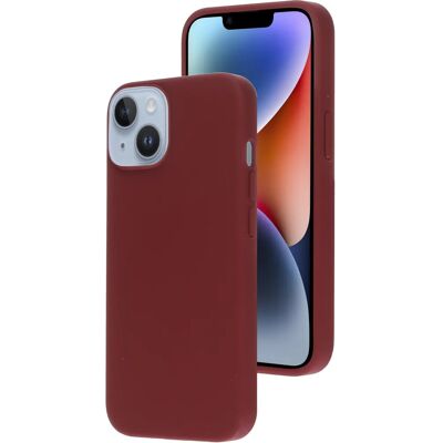 Mobiparts iPhone 14 Pflaume Rot Soft-touch Handyhülle - Handyhülle Mobiparts iPhone 14 Pflaume Rot Soft-touch Handyhülle - Handyhülle